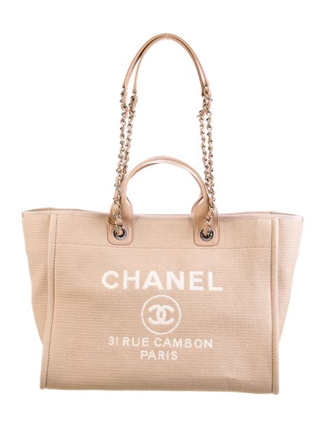 chanel canvas bag deauville|chanel deauville tote 2022.